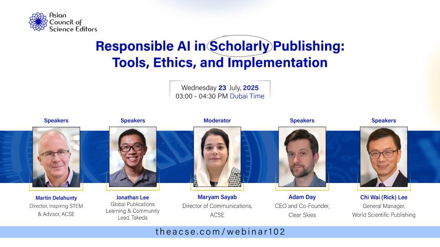 Continuing the Conversation: ACSE Hosts Dynamic Webinar on Responsible AI in Scholarly Publishing